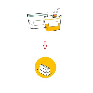Túi zip đựng thực phẩm Nhật Bản