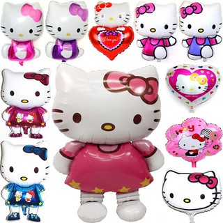 Bong bóng nhôm hình mèo Hello Kitty đáng yêu trang trí tiệc sinh nhật cho bé