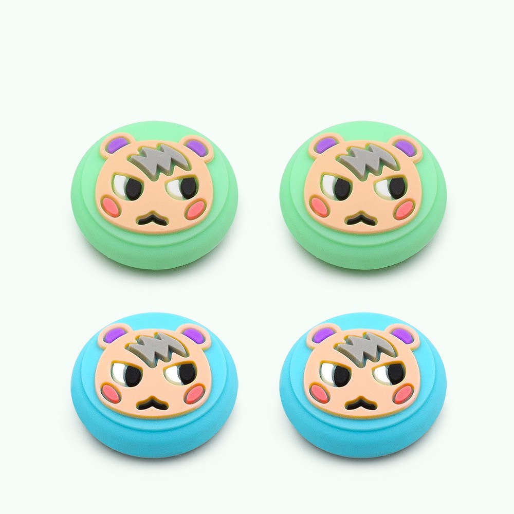 Lammcou Cute Thumb Grip Caps Compatible with  Switch/Switch Lite Controller, Soft Silicone Joystick Analog Stick Cap Protective Cover for Joy-Cons NS Accessories