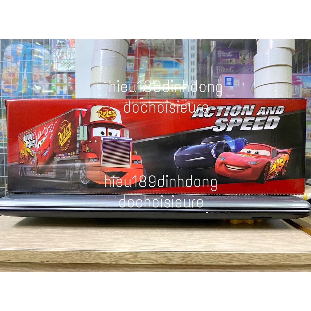 Hộp đồ chơi Xe container chở 6 xe mc queen