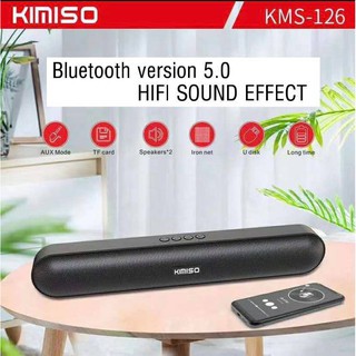 Loa Bluetooth Không Dây KIMISO KMS-126, Loa Soundbar Dài, Bass Siêu Trầm, Âm Thanh Sống Động, Chất Lượng Cao