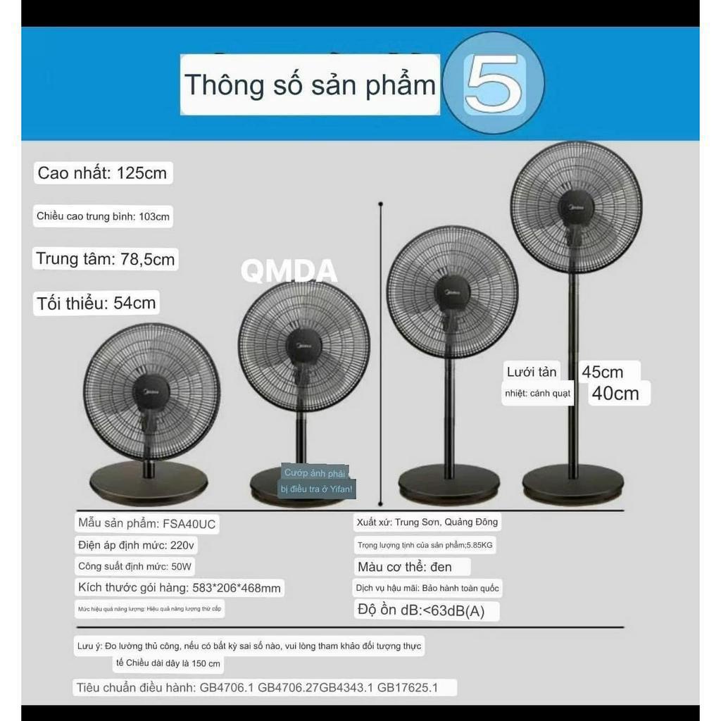 Quạt Cây MIDEA FSA40UC- Hàng Chính Hãng- Bảo Hành 12 Tháng