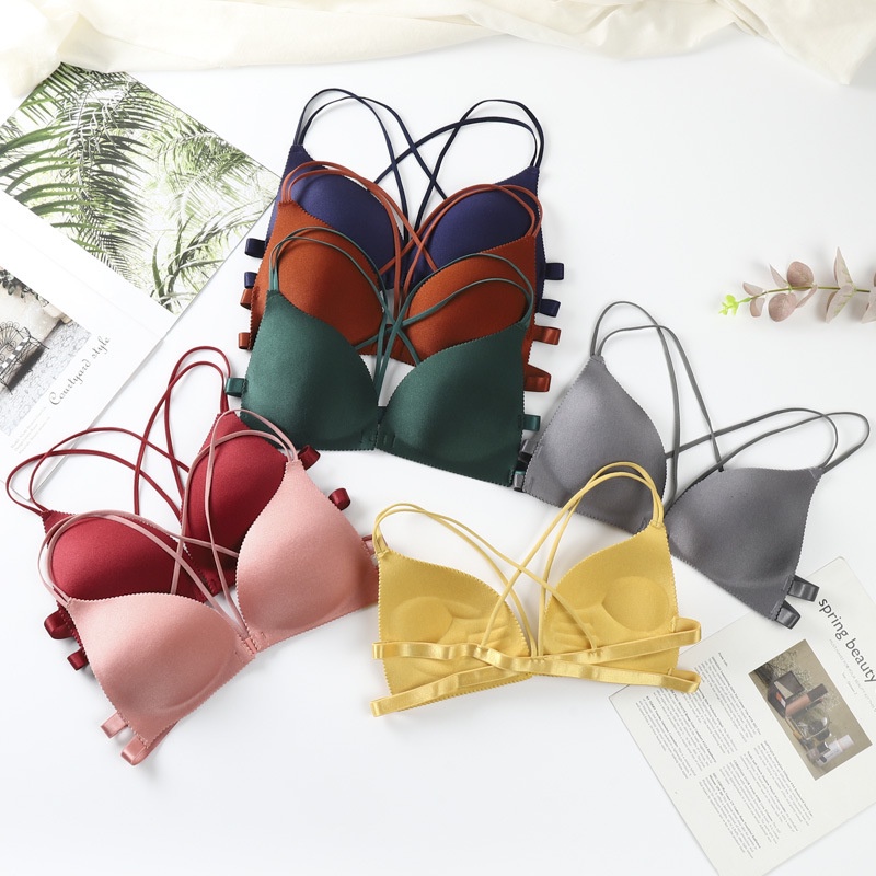 Áo Bra Không Gọng Su Nâng Ngực Cài Trước P1649 - LoanTay