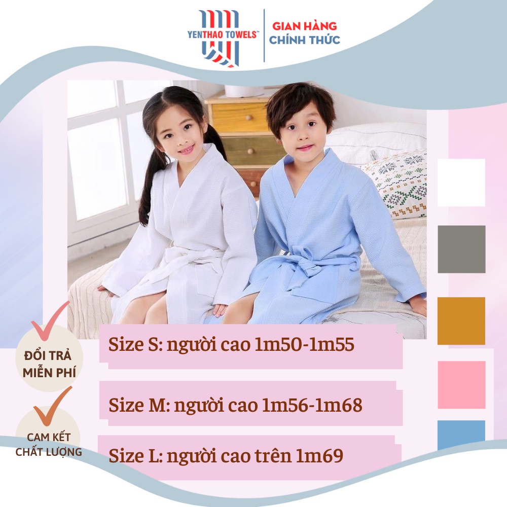 [HÀNG LOẠI 1] Áo Choàng Tắm Khách Sạn COTTON TỔ ONG Ép Cao Cấp 100% Siêu Thấm Hút, Mềm Mịn, Dày Dặn Tiêu Chuẩn 5 Sao