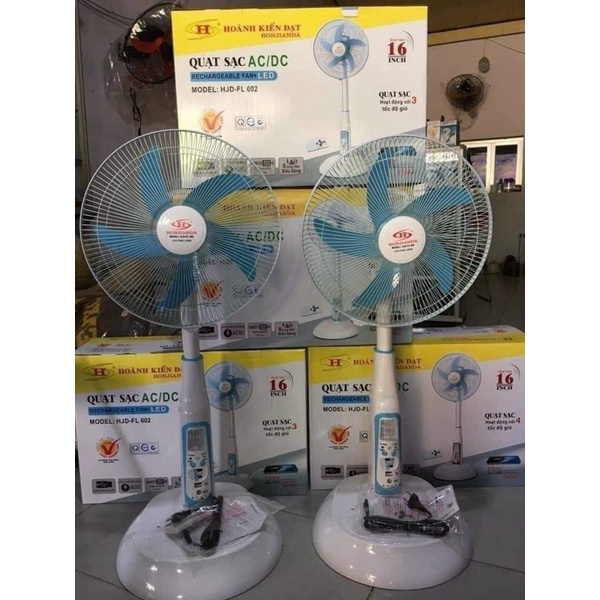 Quạt tích điện kiểu đứng AC&DC 16 inch Honjianda FL602