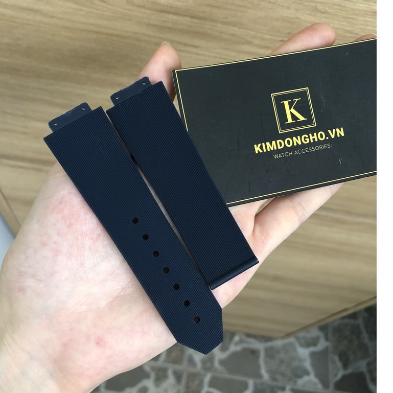 Dây Đồng Hồ HUBLOT Case 38 Cao Su Màu Xanh Size Dây 15 - 23 - 20 TẶNG TOVIT THAY DÂY