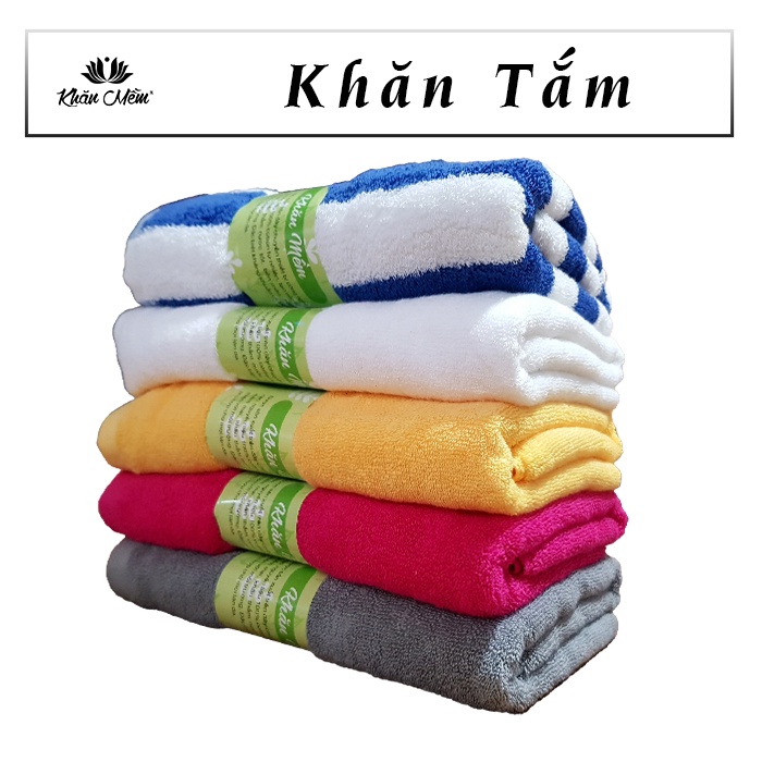 Khăn Tắm Lớn Khăn Mềm, Cotton Dày Dặn Mềm Mịn, Không Ra Màu, Không Sổ Lông, Thấm Hút Nước Tốt, Khăn Tắm Cho Bé