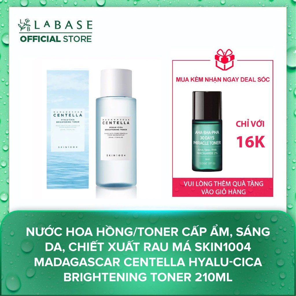 Toner Cấp Ẩm, Sáng Da, Chiết Xuất Rau Má Skin1004 Madagascar Centella Hyalu-cica Brightening - Hàng Nhập Khẩu