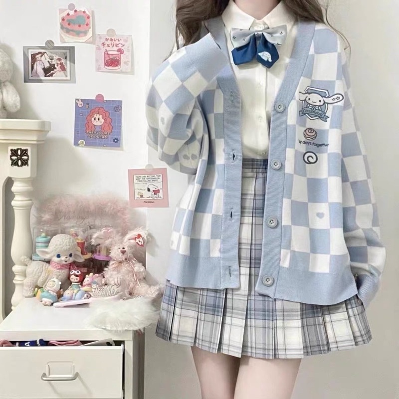 ÁO KHOÁC CARDIGAN CINNAMOROLL SIÊU XINH