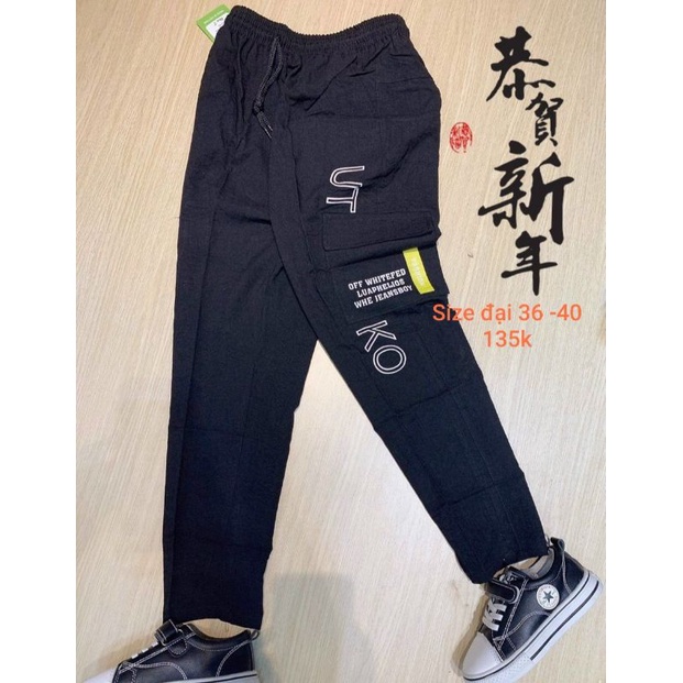 QUẦN DÀI BÉ TRAI TÚI HỘP SIZE ĐẠI 35-48kg