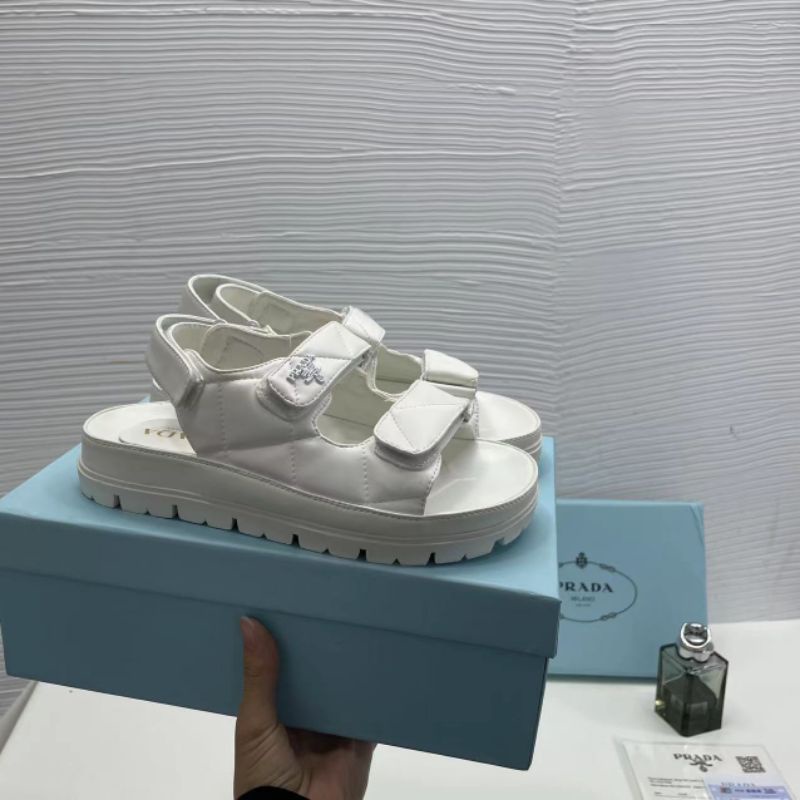 Sandal Học Sinh Prada Quai Dán Da Mềm Êm Fullbox Bill Túi Cao Cấp