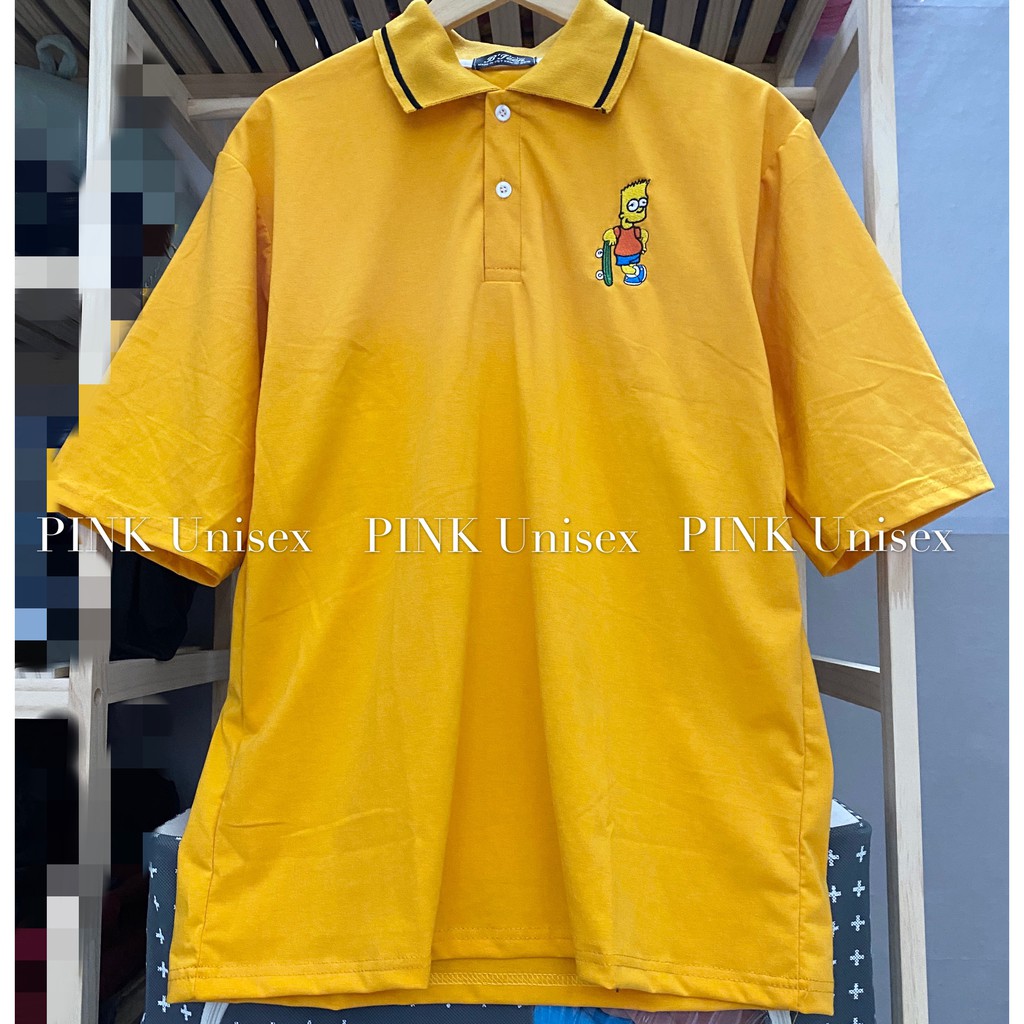 [ ẢNH THẬT ] Áo Polo thêu hoạt hình SIMPSON Unisex | BigBuy360 - bigbuy360.vn