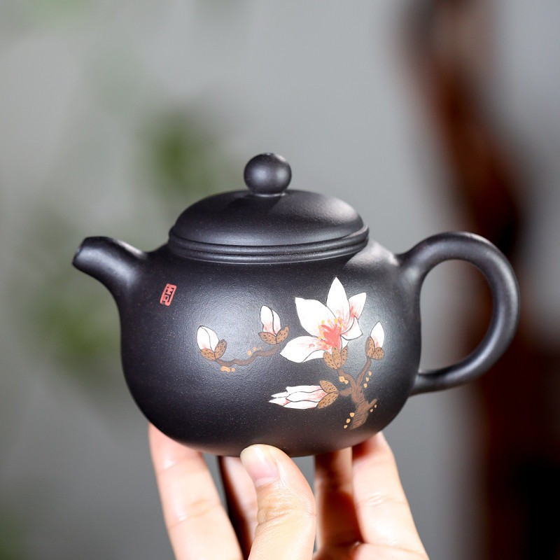 Ấm Tử Sa Nghi Hưng Liên Tử 270 ml (Hắc Nê)
