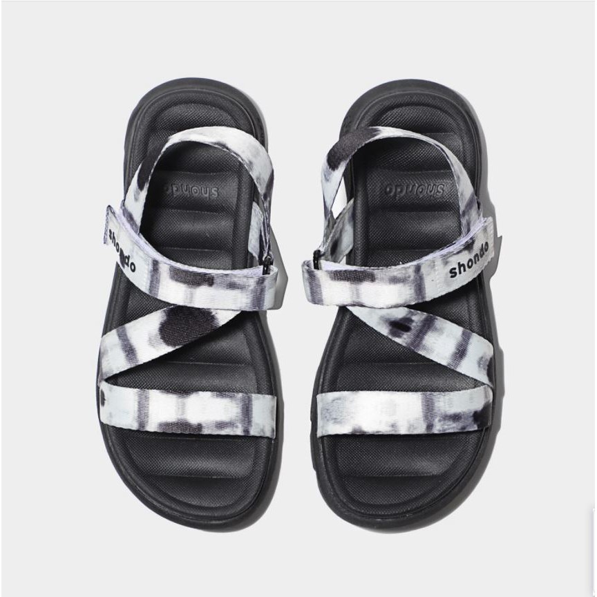 Giày sandal Shondo F6 sport loang khói đen F6S1011