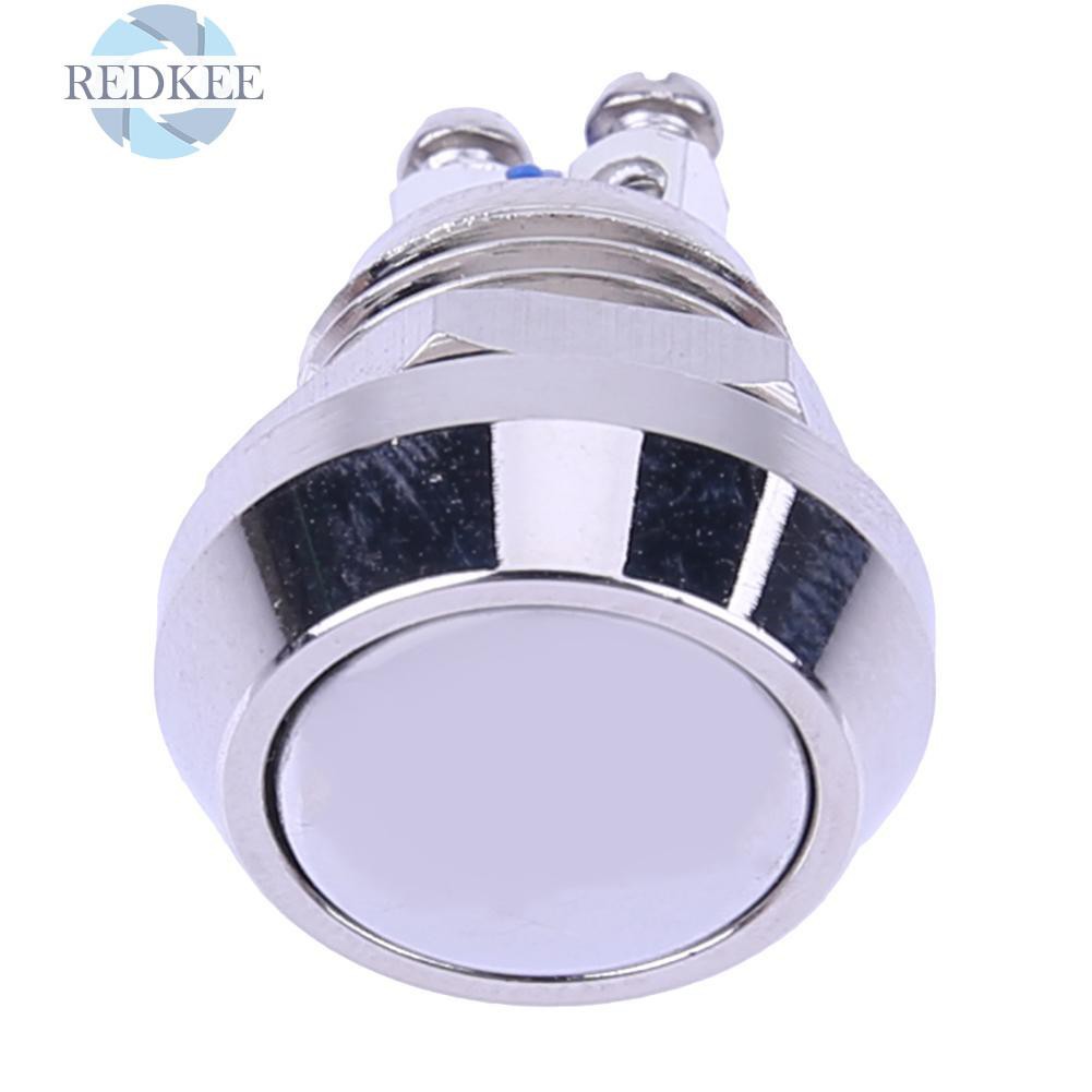 Công tắc nút nhấn kim loại thép không gỉ 12mm dành cho tàu thuyền