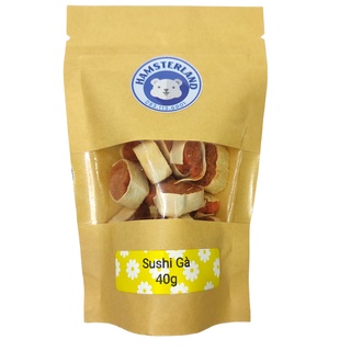 Sushi gà túi zip 40g hamster sóc thỏ bọ ú nhím & thú nhỏ