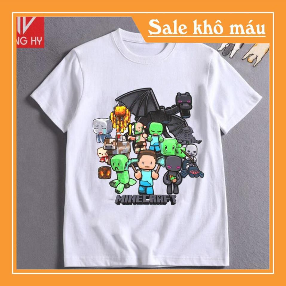 ÁO MINECRAFT- áo thun minecraft thun cao cấp  F037