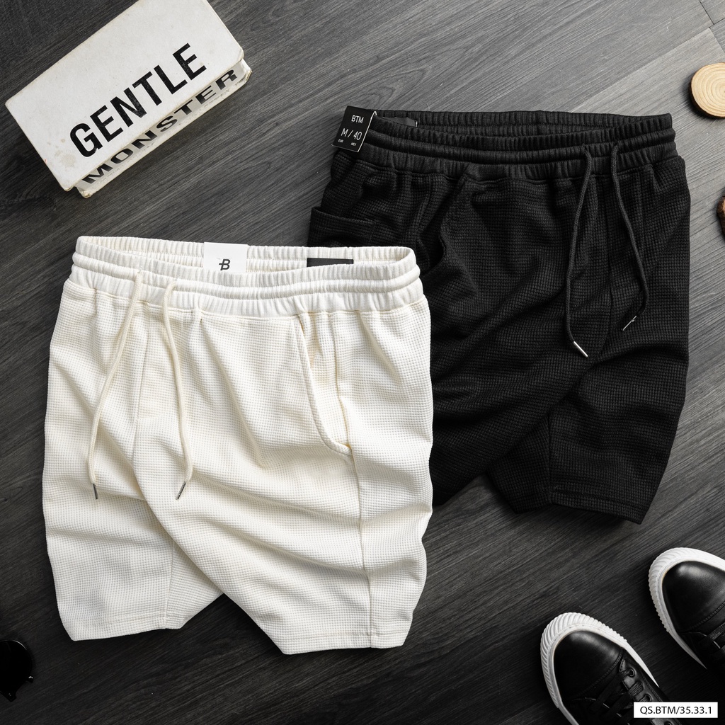 Quần short lửng thời trang cạp chun, chất  thun hạt pique pique dòng cao cấp, form ôn tôn dáng 35331