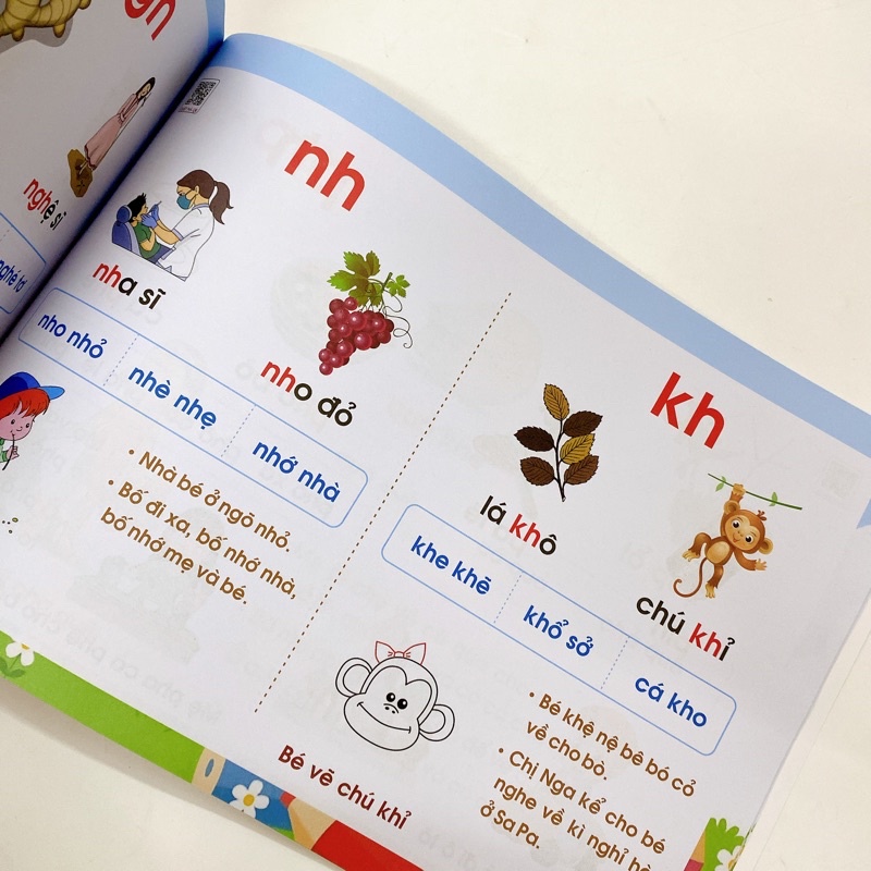 Sách Đánh vần Tiếng Việt cho bé tự tin vào lớp 1 phiên bản mới nhất có file nghe đọc