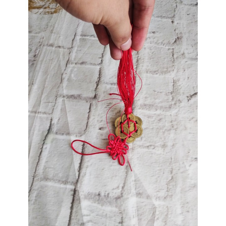 FREESHIP 99K TOÀN QUỐC_Dây treo Xe hơi hình Đồng tiền Ngũ hành