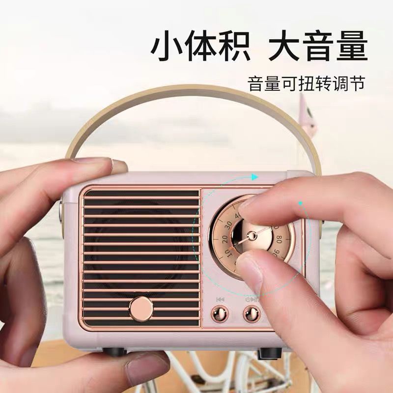 Loa Bluetooth Không Dây Mini Alice Phong Cách Retro Chất Lượng Cao