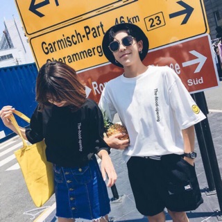 Áo thun tay lỡ form rộng nam - nữ Unisex