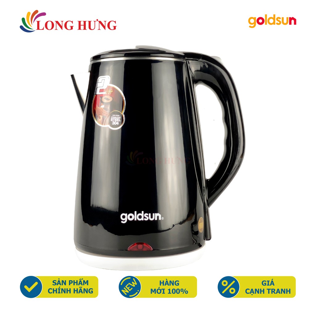 Bình đun siêu tốc 2 lớp Goldsun 2.2 lít GKT2602 - Hàng chính hãng