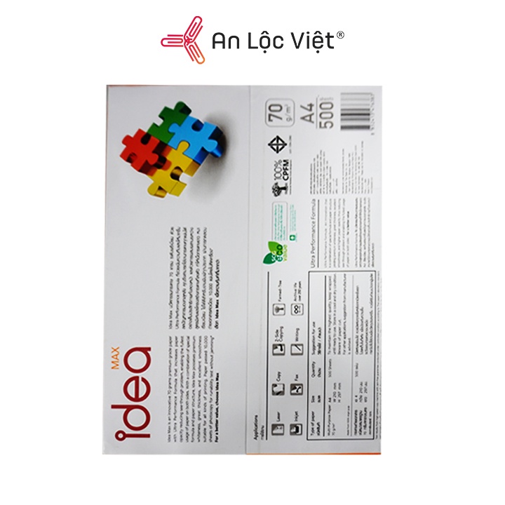 Giấy A4 Idea 70 gsm - 80gsm chính hãng