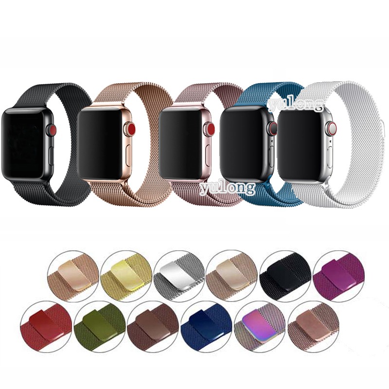 Dây đeo kim loại cho đồng hồ thông minh Watch iWatch Series 1 2 3 4 5 6 SE 38mm 40mm 42mm 44mm Series 7 41mm 45mm