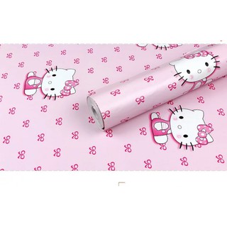Decal giấy dán tường kitty thiên thần 45cm ( 1m )
