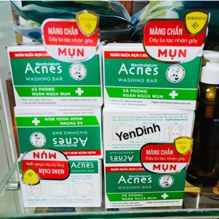 Xà phòng kháng khuẩn và ngăn ngừa mụn Acnes Washing Bar