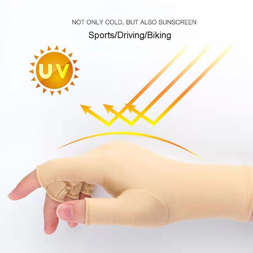EUCA Găng Tay Hở Ngón Chống Nắng Tiện Lợi Dành Cho Nam Và Nữ Sự Bảo Vệ