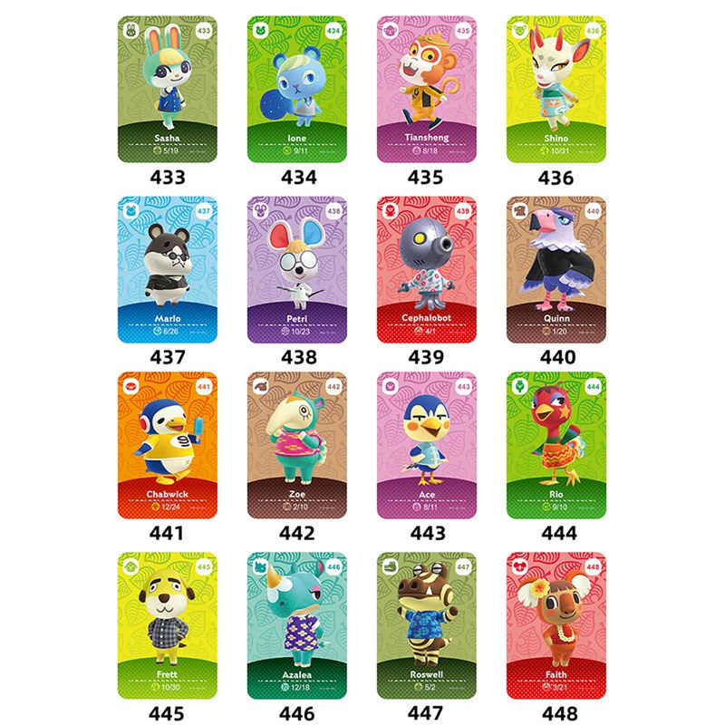 Thẻ bài Animal Crossing Amiibo Series 5 For Nintendo Switch Raymond Shino Sasha Audie Celeste ione Dom Judy Ace Sherb Flick Niko Daisy Mae | BigBuy360 - bigbuy360.vn
