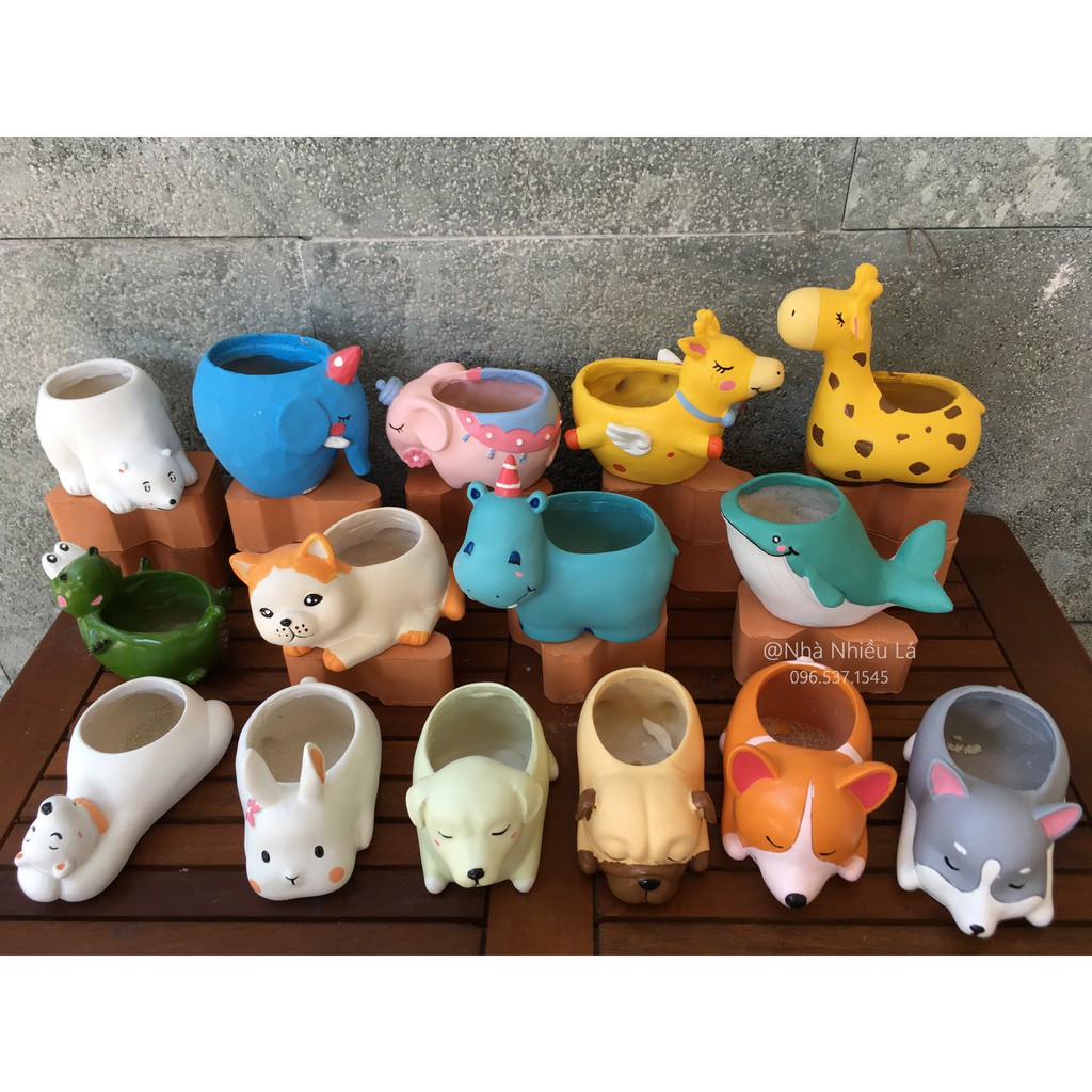 Chậu trồng cây hình thú - hàng tồn