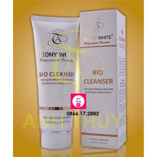 Sữa rửa mặt Collagen giảm mụn, điều tiết dầu Peony White