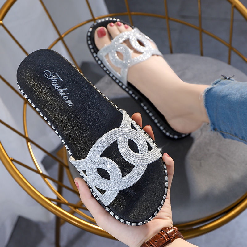 Dép Quai Ngang Đế Dày Họa Tiết Chấm Bi Thời Trang Mùa Hè Phong Cách Mới Cho Nữ