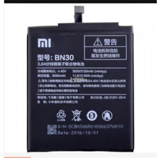 Pin xịn cho máy xiaomi mi 4A(Bn30)