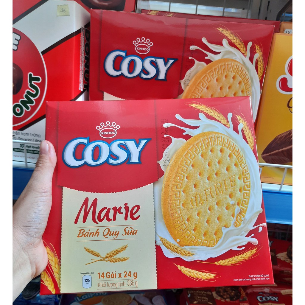 Bánh quy sữa Cosy Marie hộp 48g, hộp 336g