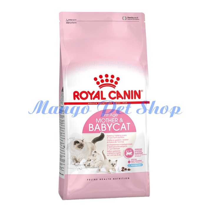 Thức Ăn Cho Mèo Sơ Sinh Và Mèo Mẹ Royal Canin Mother &amp; Baby Cat 34 Túi 2Kg