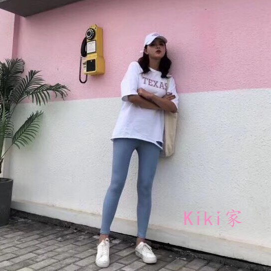 [Kiki House] Tinh chất dưỡng da💜Giá trực tiếp từ nhà máy💛Quần legging vải lụa mỏng thấm hút mồ hôi không dính