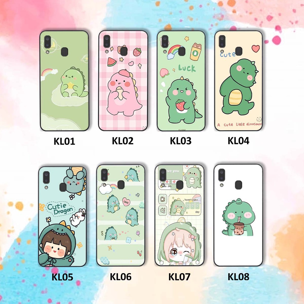 Ốp Samsung A20 / A30 in hình khủng long Dino siêu dễ thương
