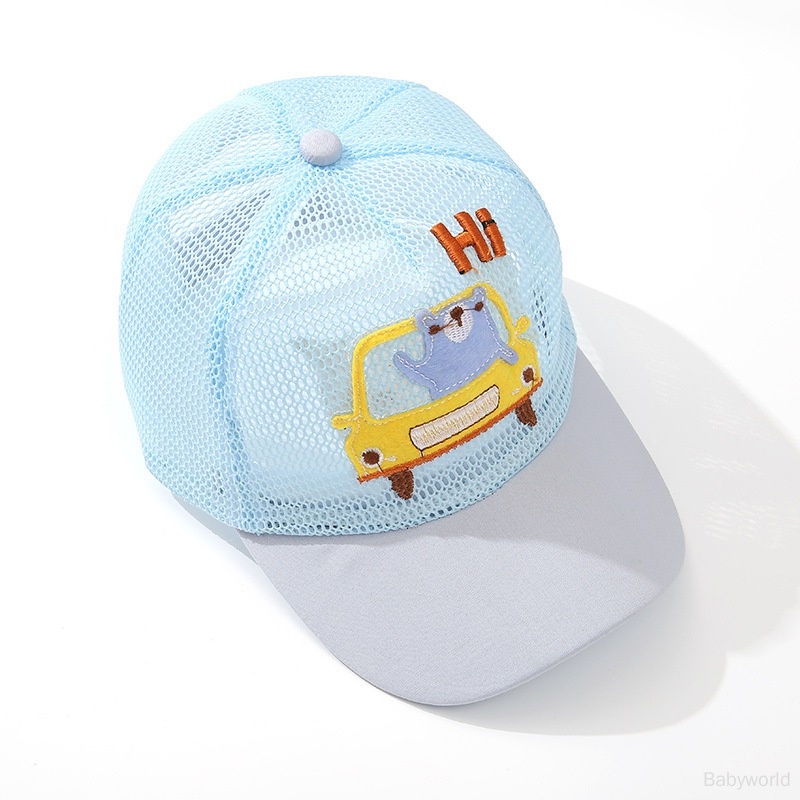 Mũ Lưỡi Trai Phối Lưới Thoáng Khí Thời Trang Mùa Hè Cho Bé