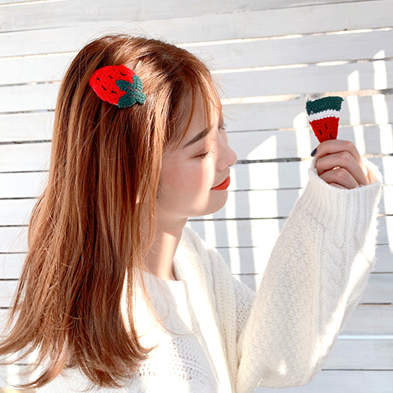 Kẹp tóc hình trái cây dễ thương dành cho bé gái