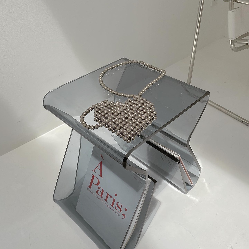 Lily Mini Sliver Heart Bag 🌈Túi Đeo Chéo Mini Hình Trái Tim Phong Cách Cá Tính