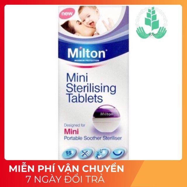 Viên Tiệt Trùng Cốc Nguyệt San Milton Hộp 50viên [ Chính hãng]