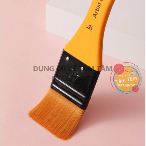 [ TÂM TÂM ]-Bộ cọ Keep Smiling 7 cây cán vàng đủ loai mã A7001-