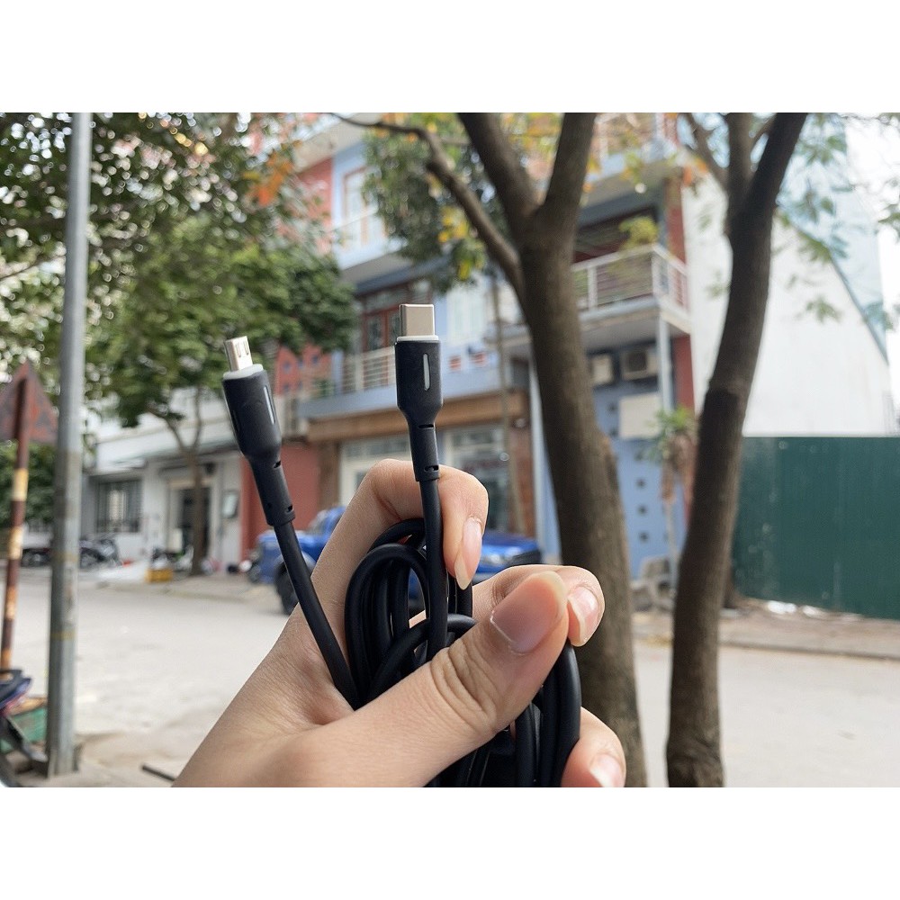 Dây Sạc Iphone 5A Earldom EC-071 1M Cho Điện Thoại IPhone Samsung Oppo Xiaomi chân TypeC Micro USB  siêu bền