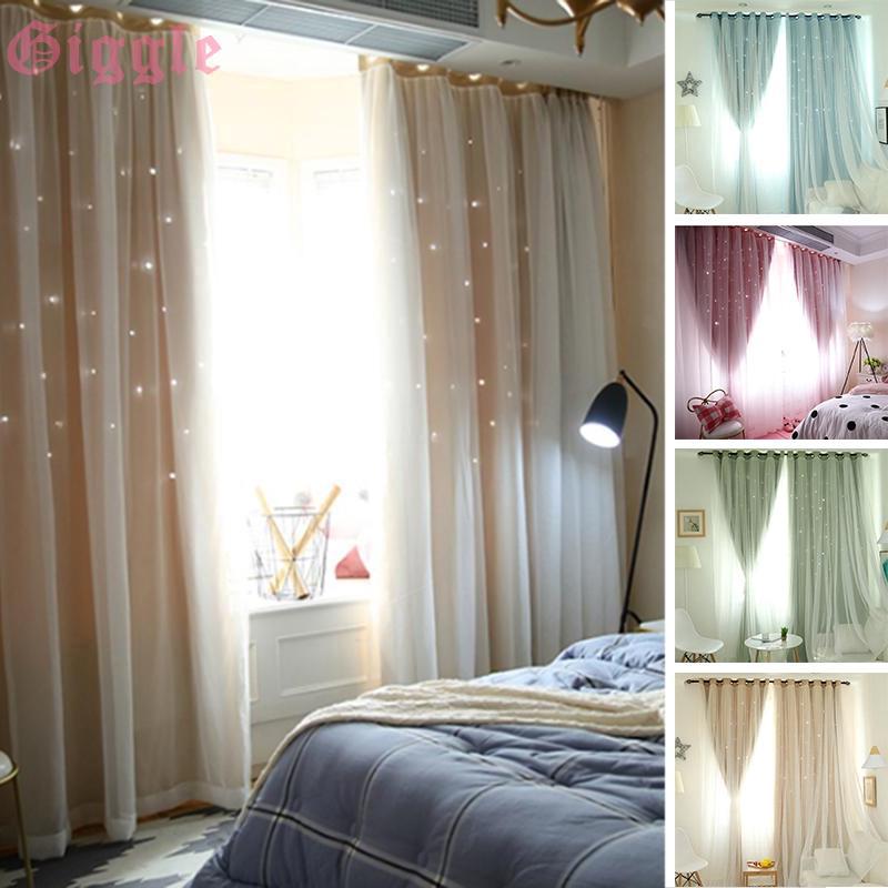 Rèm 2 lớp họa tiết lấp lánh