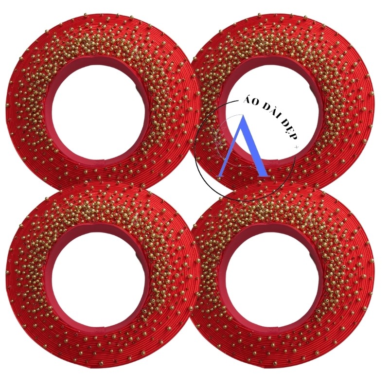 Mấn Đội Đầu – Mấn Áo Dài Cho Cô Dâu Màu KÊm Kết Hoa MAN11