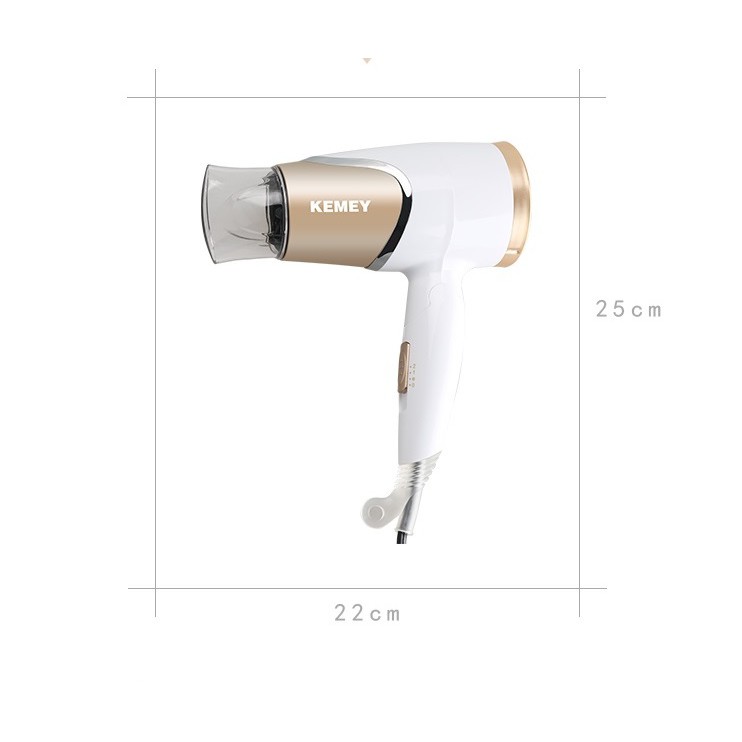Máy Sấy Tóc Mini Cầm Tay Nhỏ Gọn Tiện Ích Kemey KM 6832